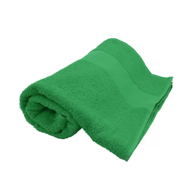 SERVIETTE EPONGE PERSONNALISEE 'LIBERON 70X140' - vert
