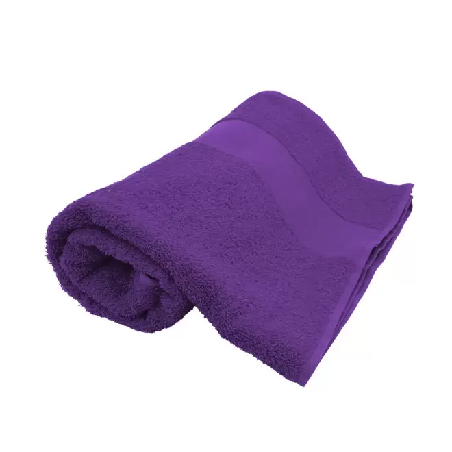 SERVIETTE EPONGE PERSONNALISEE 'LIBERON 70X140' - violet