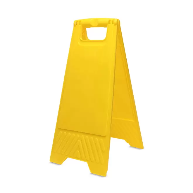 CHEVALET SIGNALISATION PERSONNALISE 'ALERTO' - jaune