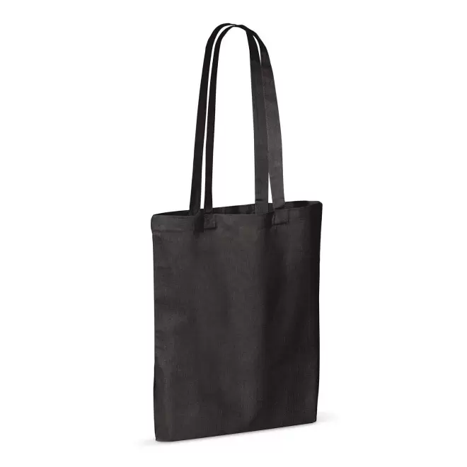SAC SHOPPING COTON 140 GR/M2 PERSONNALISABLE 'ANTONIO 140' - noir
