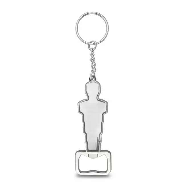 PORTE CLE DECAPSULEUR JOUEUR FOOT PERSONNALISE 'ZAZA' - nickel brillant