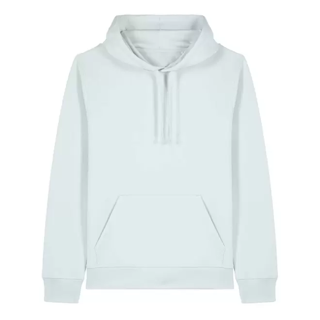 SWEAT-SHIRT CAPUCHE MIXTE PERSONNALISE 'DRUMMER 2.0' - bleu pastel