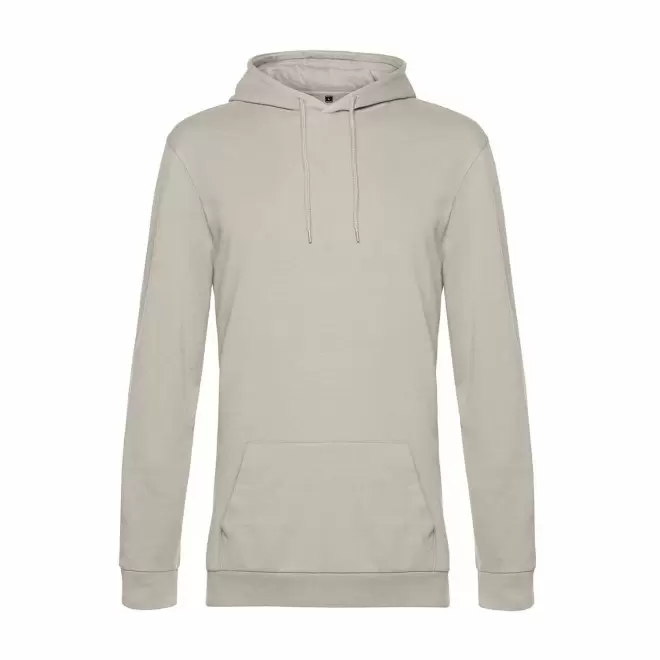 SWEAT CAPUCHE MIXTE PERSONNALISABLE 'TERRY' - gris clair