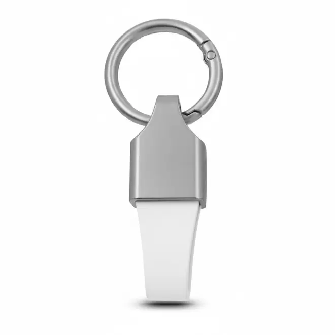 PORTE CLE AUTOMOBILE EN PU PERSONNALISABLE 'ZELIOS' - blanc