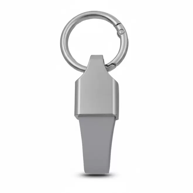 PORTE CLE AUTOMOBILE EN PU PERSONNALISABLE 'ZELIOS' - gris clair