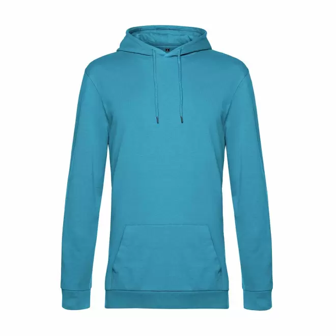 SWEAT CAPUCHE MIXTE PERSONNALISABLE 'TERRY' - bleu turquoise