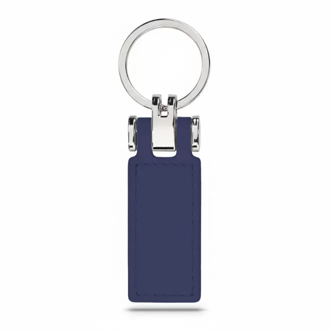 PORTE CLE AUTOMOBILE EN PU PERSONNALISABLE 'ZELIAS' - bleu réflexe