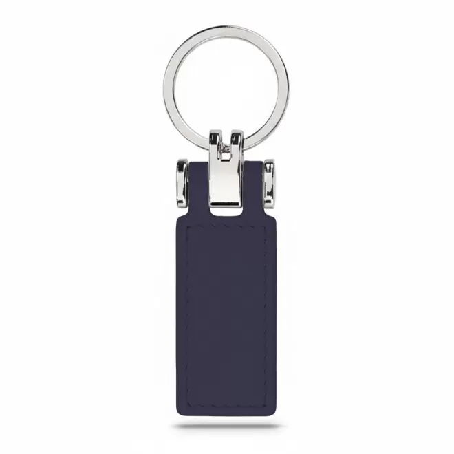 PORTE CLE AUTOMOBILE EN PU PERSONNALISABLE 'ZELIAS' - bleu nuit