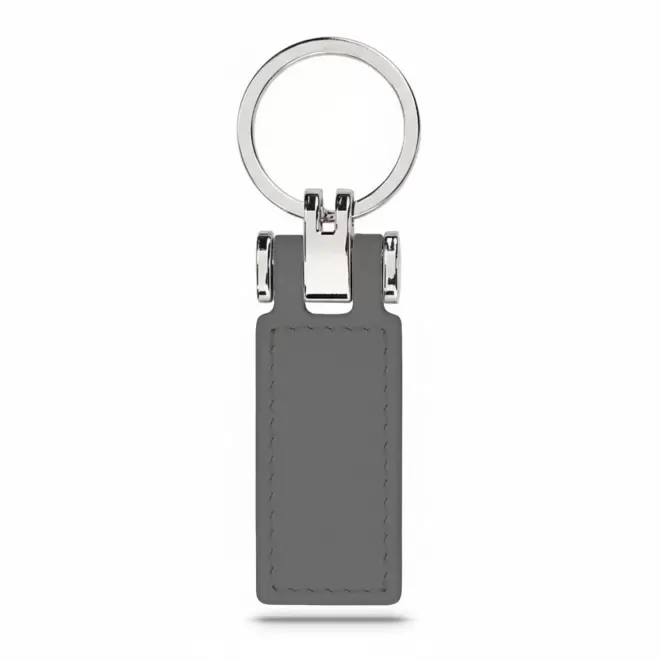 PORTE CLE AUTOMOBILE EN PU PERSONNALISABLE 'ZELIAS' - gris foncé