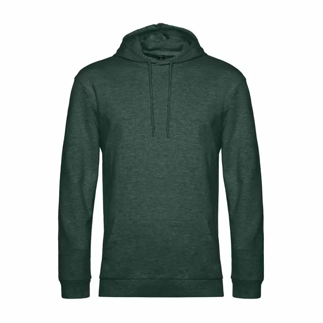 SWEAT CAPUCHE MIXTE PERSONNALISABLE 'TERRY' - vert chiné