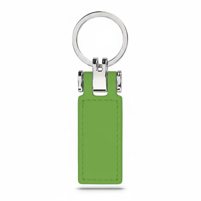 PORTE CLE AUTOMOBILE EN PU PERSONNALISABLE 'ZELIAS' - vert clair