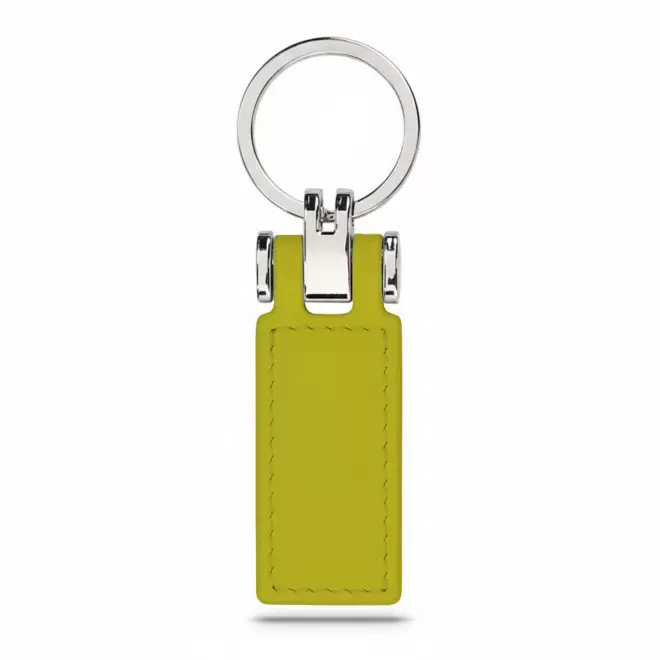 PORTE CLE AUTOMOBILE EN PU PERSONNALISABLE 'ZELIAS' - jaune