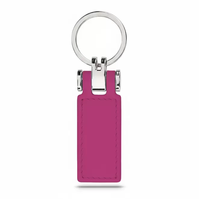 PORTE CLE AUTOMOBILE EN PU PERSONNALISABLE 'ZELIAS' - rose