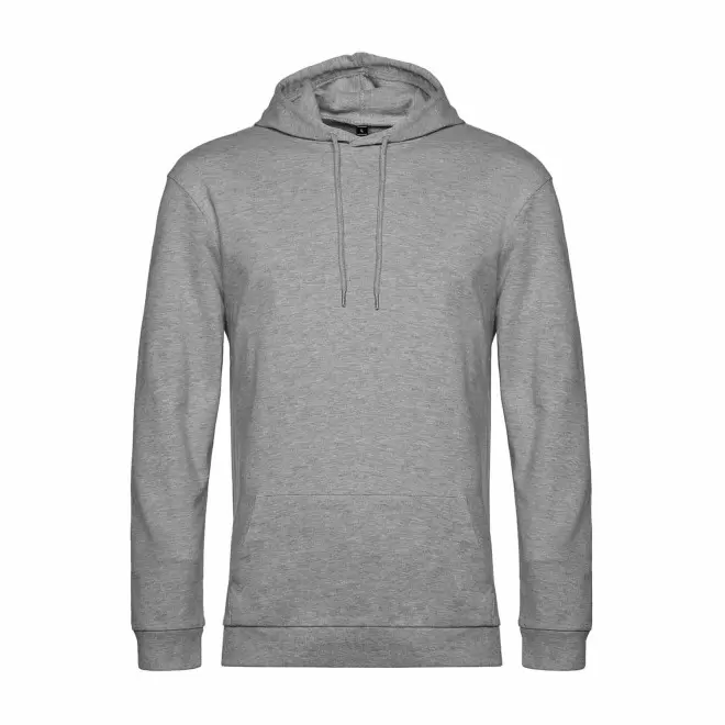 SWEAT CAPUCHE MIXTE PERSONNALISABLE 'TERRY' - gris chiné