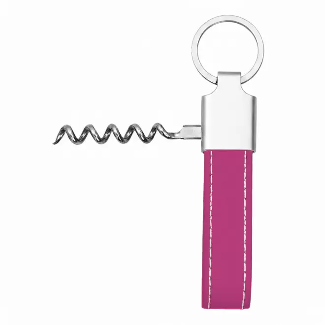PORTE CLES TIRE BOUCHON EN PU PERSONNALISE 'POTI VIN' - rose