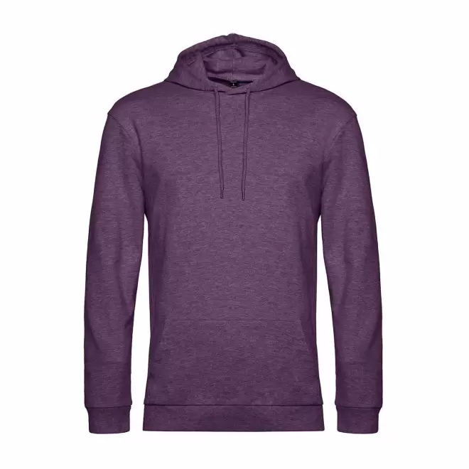 SWEAT CAPUCHE MIXTE PERSONNALISABLE 'TERRY' - violet chiné