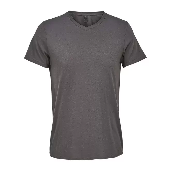 TEE-SHIRT MIXTE COULEUR PERSONNALISABLE 'REGENT V' - gris foncé