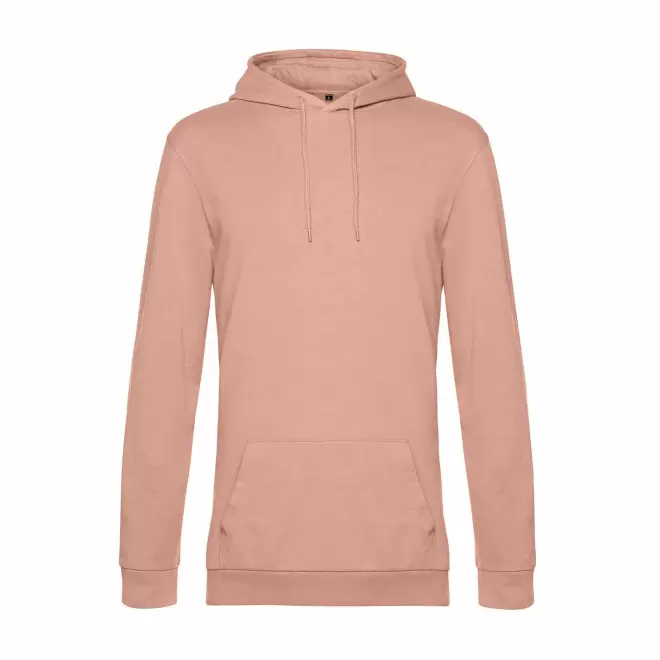 SWEAT CAPUCHE MIXTE PERSONNALISABLE 'TERRY' - rose pâle