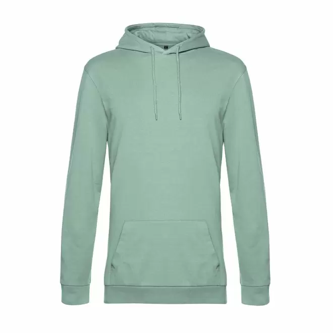 SWEAT CAPUCHE MIXTE PERSONNALISABLE 'TERRY' - sauge