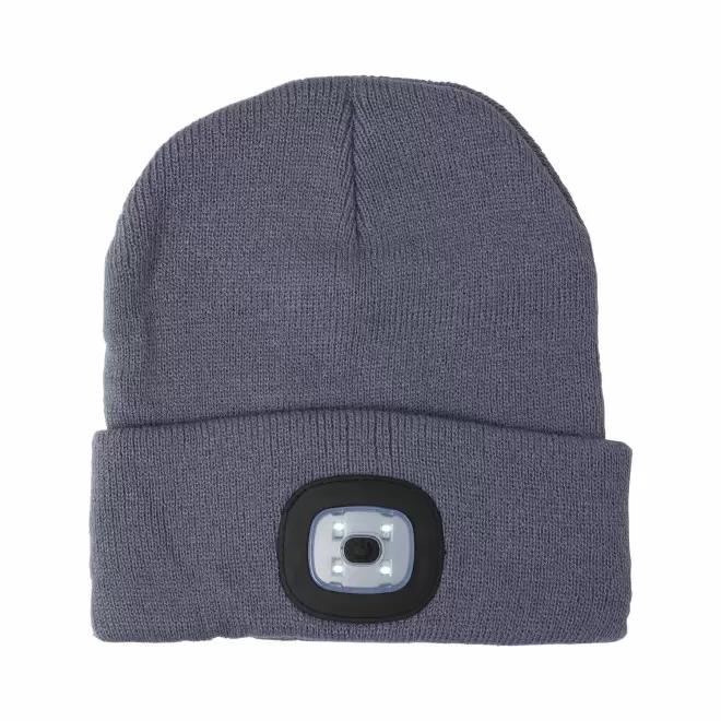 BONNET LED PERSONNALISBLE 'BOLIGHT PILES' - gris