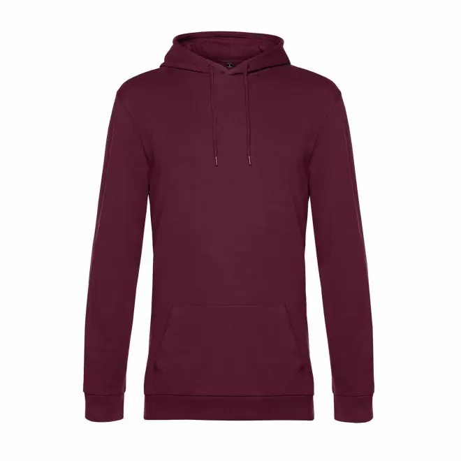 SWEAT CAPUCHE MIXTE PERSONNALISABLE 'TERRY' - bordeaux