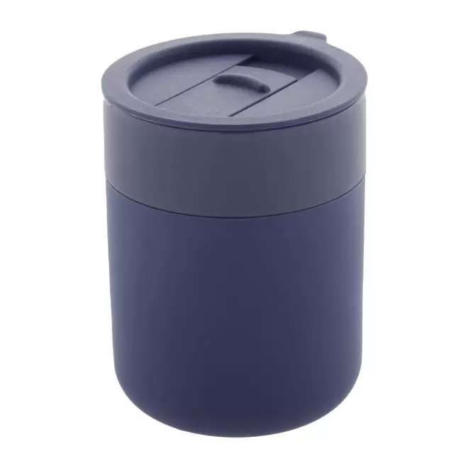 MUG PERSONNALISE EN CERAMIQUE ET SILICONE 'CERAMU'  - bleu marine