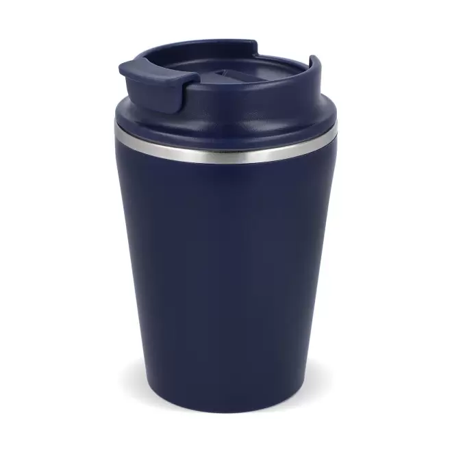 MUG ISOTHERME RECYCLE 280ML PERSONNALISABLE 'TENDENZE MINI' - bleu foncé