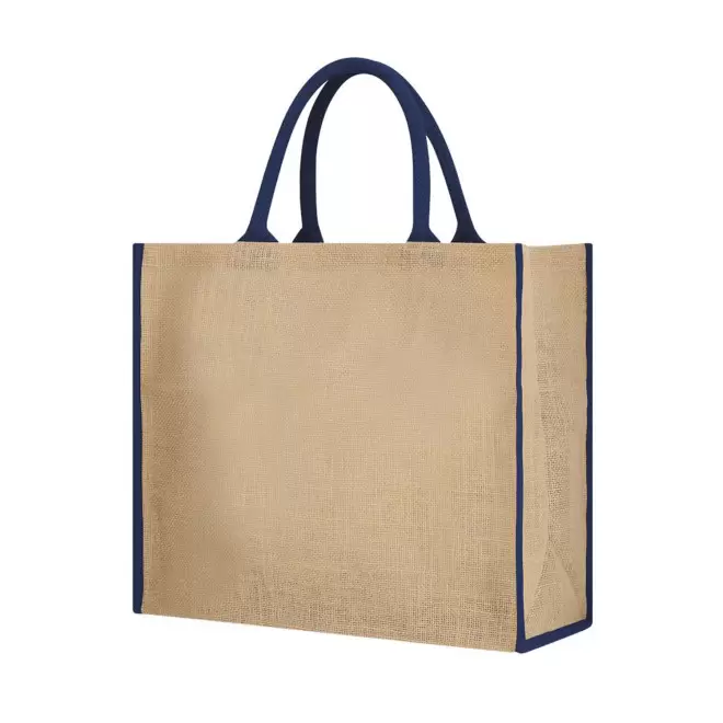 SAC EN JUTE PERSONNALISABLE 'FALAS' - bleu marine