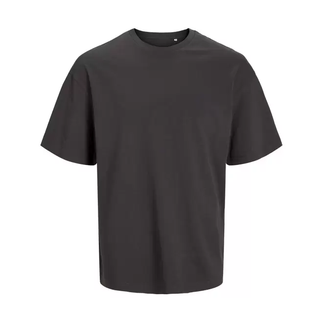 TEE-SHIRT MIXTE OVERSIZE PERSONNALISE 'JACKTO' 180G/M2 - gris anthracite