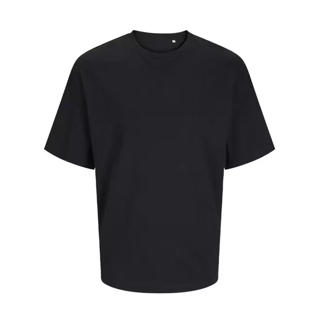 TEE-SHIRT MIXTE OVERSIZE PERSONNALISE 'JACKTO' 180G/M2 - noir