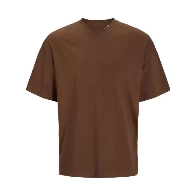 TEE-SHIRT MIXTE OVERSIZE PERSONNALISE 'JACKTO' 180G/M2 - brun