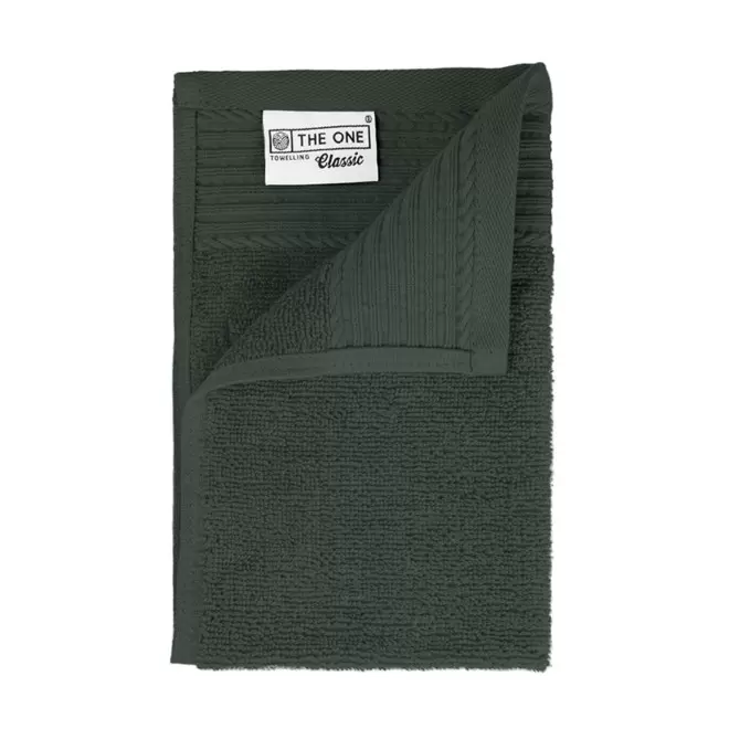 SERVIETTE PUBLICITAIRE COTON 'PUREL 30X50' - gris anthracite