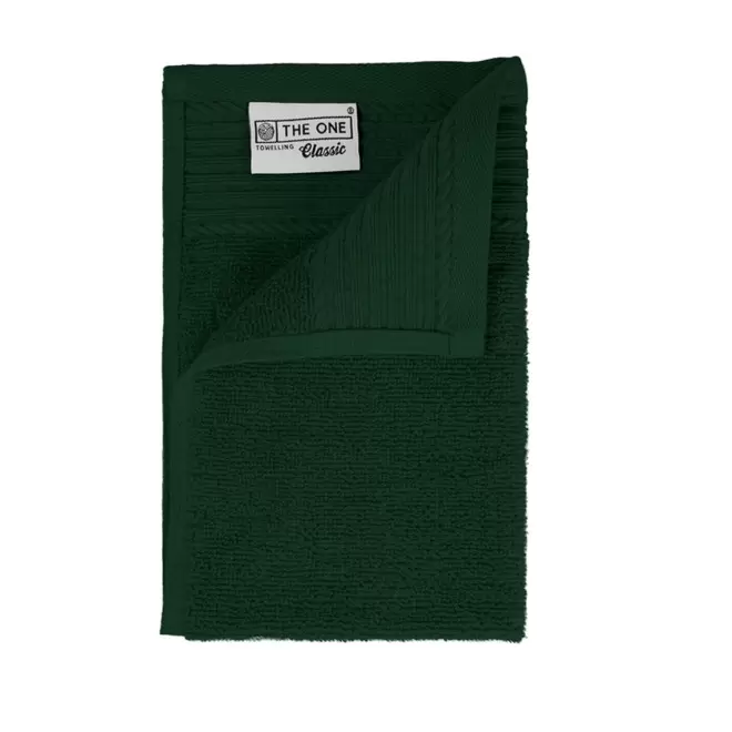 SERVIETTE PUBLICITAIRE COTON 'PUREL 30X50' - vert foncé