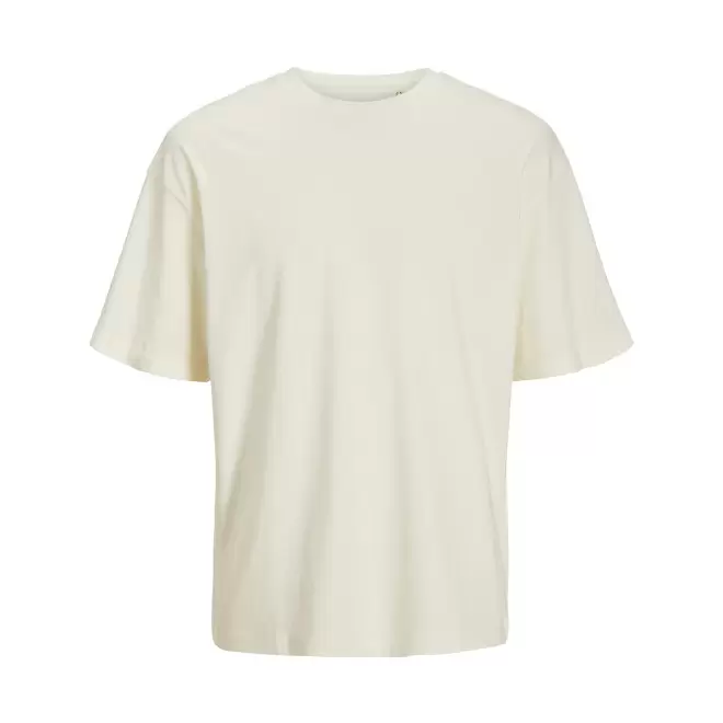 TEE-SHIRT MIXTE OVERSIZE PERSONNALISE 'JACKTO' 180G/M2 - crème