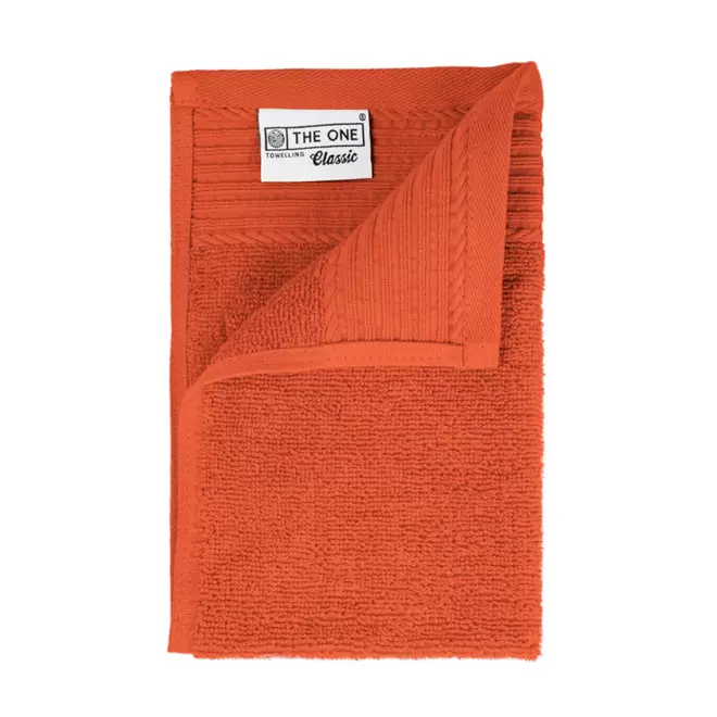 SERVIETTE PUBLICITAIRE COTON 'PUREL 30X50' - terracotta
