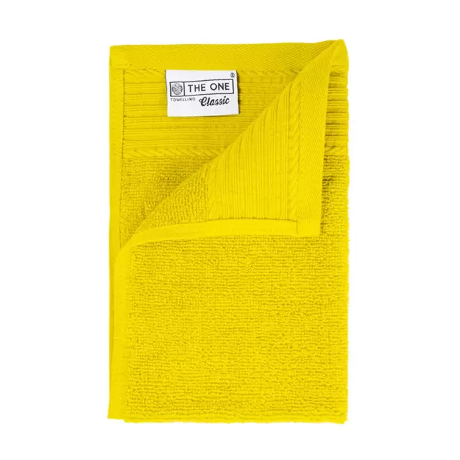 SERVIETTE PUBLICITAIRE COTON 'PUREL 30X50' - jaune