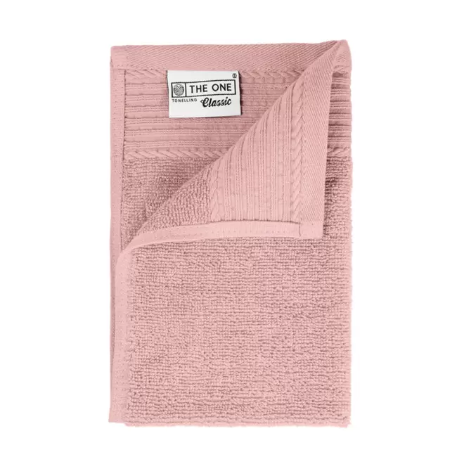 SERVIETTE PUBLICITAIRE COTON 'PUREL 30X50' - saumon