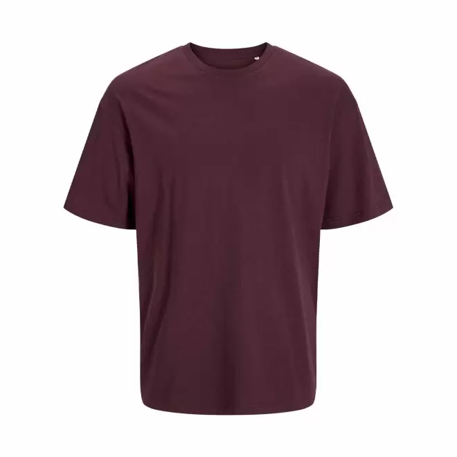 TEE-SHIRT MIXTE OVERSIZE PERSONNALISE 'JACKTO' 180G/M2 - bordeaux