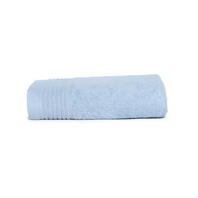 SERVIETTE PUBLICITAIRE COTON 'PUREL 70X140' - bleu clair