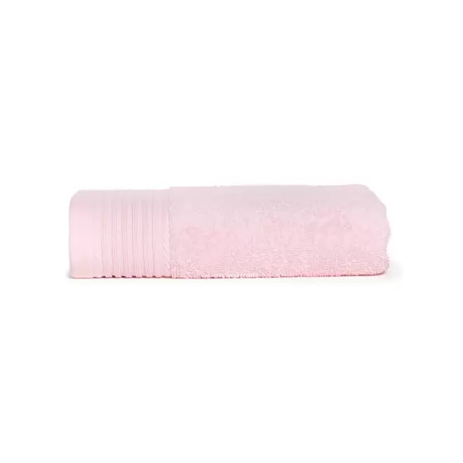 SERVIETTE PUBLICITAIRE COTON 'PUREL 70X140' - rose clair