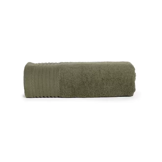 SERVIETTE PUBLICITAIRE COTON 'PUREL 70X140' - vert olive