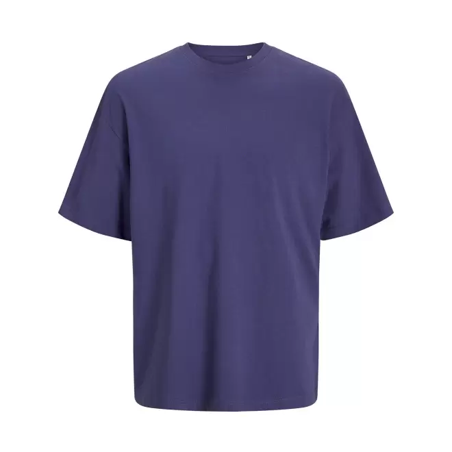 TEE-SHIRT MIXTE OVERSIZE PERSONNALISE 'JACKTO' 180G/M2 - bleu