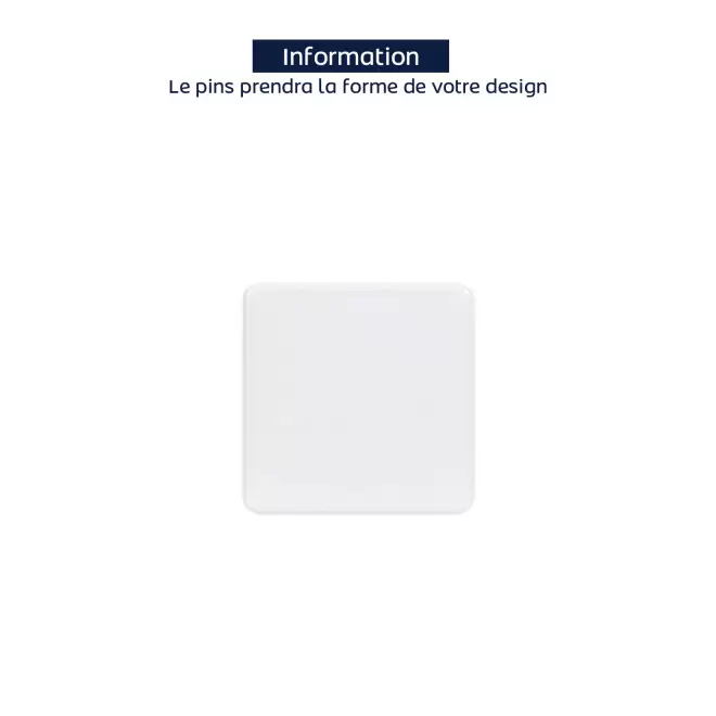 PINS EN PVC 2D PERSONNALISABLE 'JOSHU' - 30mm