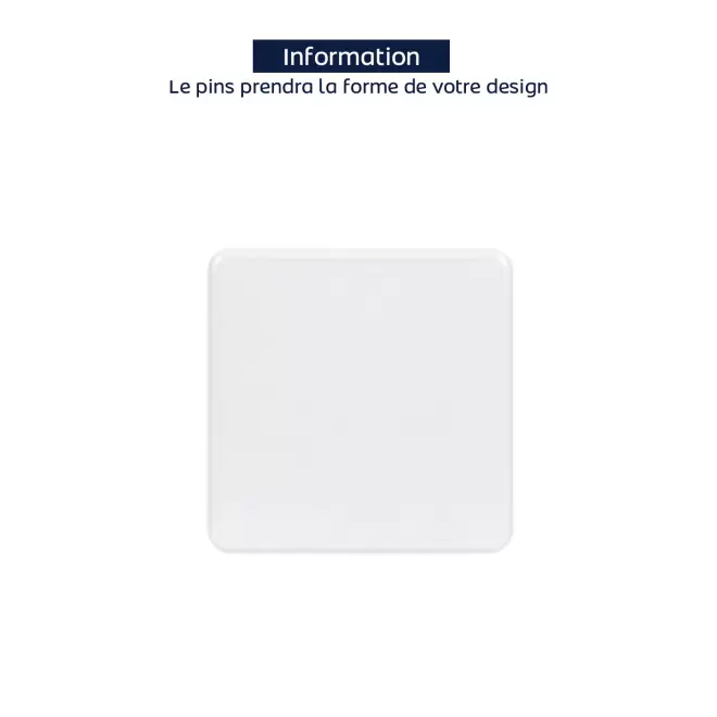 PINS EN PVC 2D PERSONNALISABLE 'JOSHU' - 40mm