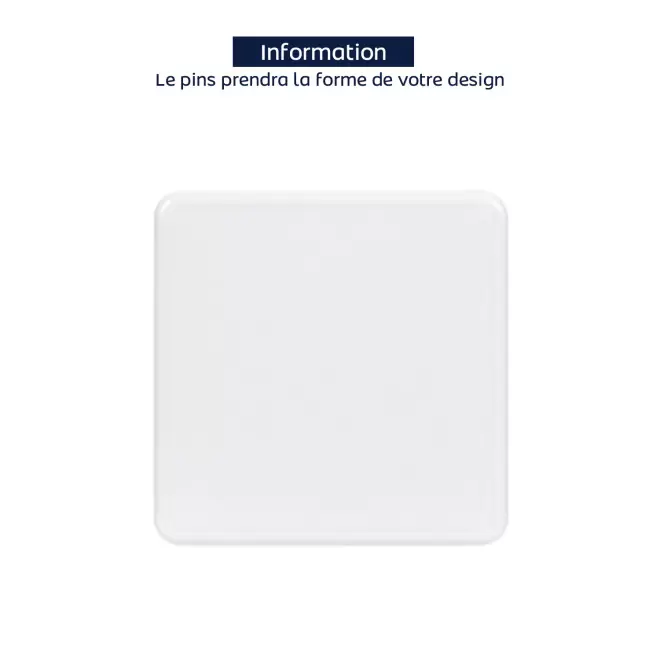 PINS EN PVC 2D PERSONNALISABLE 'JOSHU' - 50mm