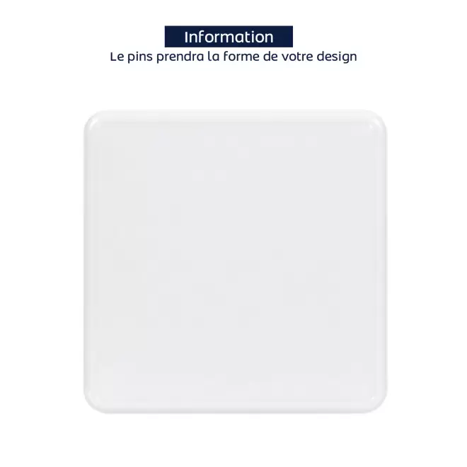 PINS EN PVC 2D PERSONNALISABLE 'JOSHU' - 60mm