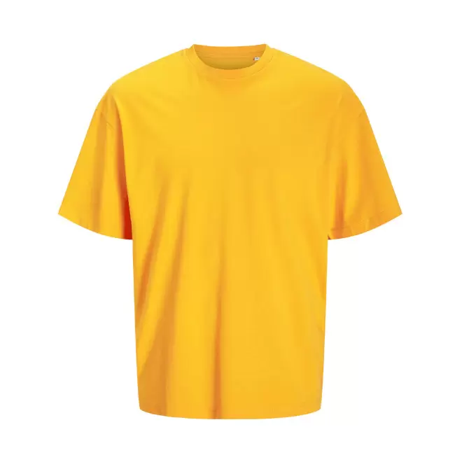 TEE-SHIRT MIXTE OVERSIZE PERSONNALISE 'JACKTO' 180G/M2 - jaune