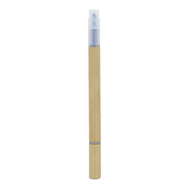 STYLO ET SURLIGNEUR PERSONNALISABLE 'RIO DUO CARTON' - bleu