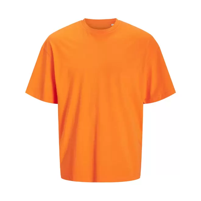 TEE-SHIRT MIXTE OVERSIZE PERSONNALISE 'JACKTO' 180G/M2 - orange