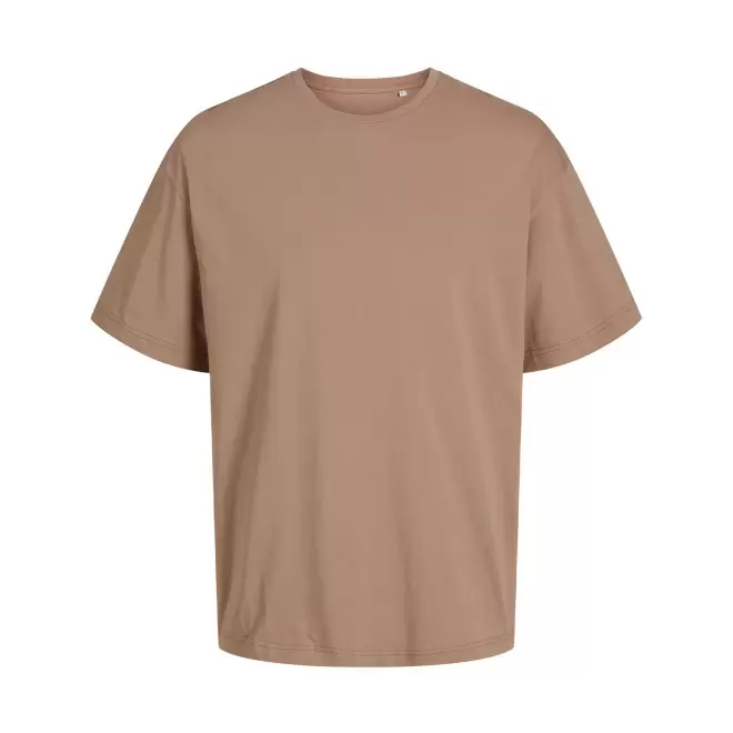 TEE-SHIRT MIXTE OVERSIZE PERSONNALISE 'JACKTO' 180G/M2 - sable